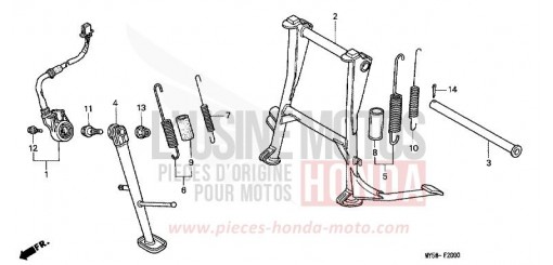 BEQUILLE CB500Y de 2000